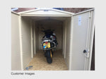 Motorcycle Storage Shed 9ft x 5ft 2" - Police Approved