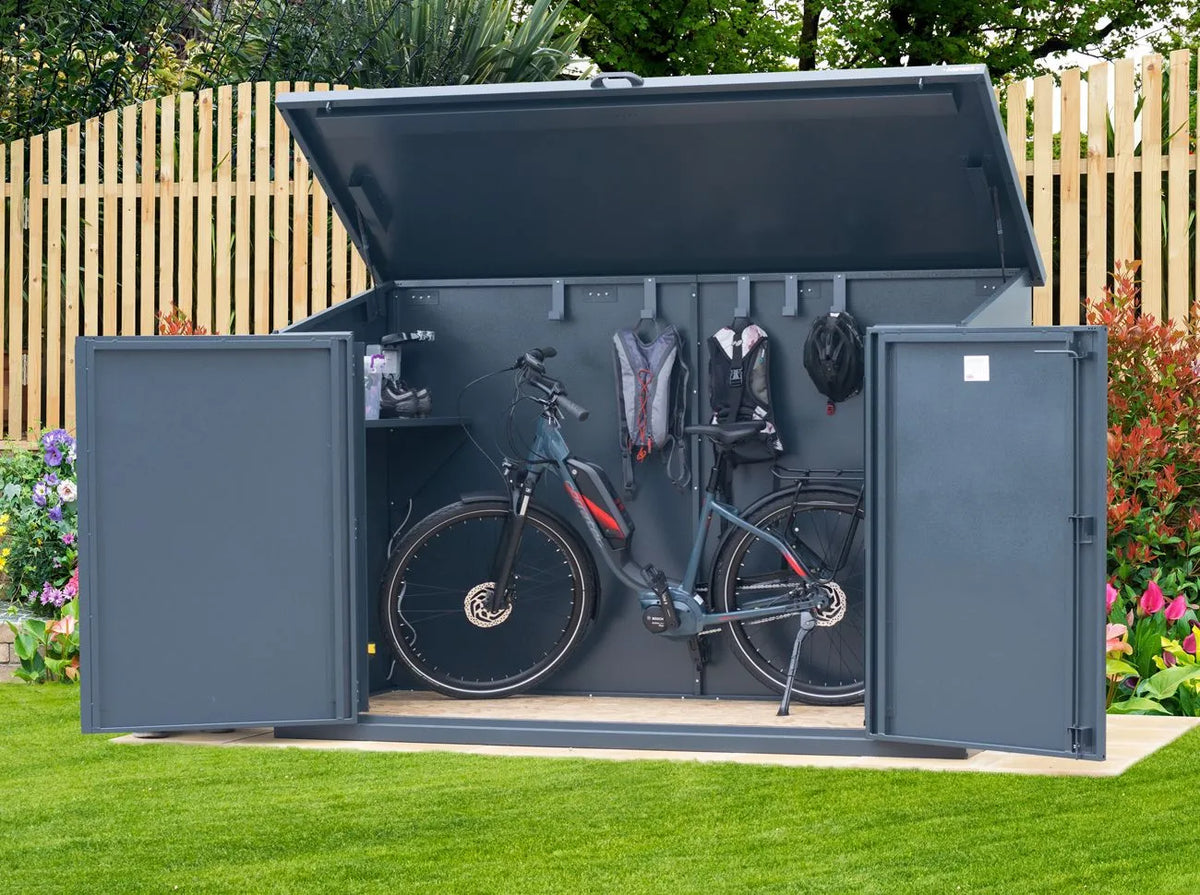 Metal bike shed clearance for 4 bikes