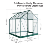 Rosette Hobby 6x6 - G1001F - B - Green