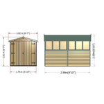 OVERLAP 10×6 SHED DOUBLE DOOR