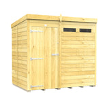 11ft x 5ft Pent Security Shed