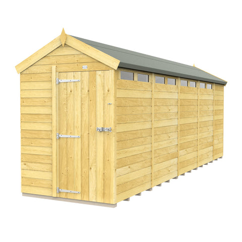 5ft x 19ft Apex Security Shed