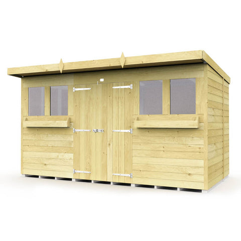 12ft x 7ft Pent Summer Shed