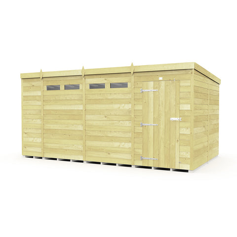 15ft x 8ft Pent Security Shed