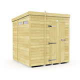 6ft x 7ft Pent Security Shed