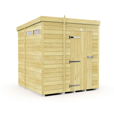 6ft x 7ft Pent Security Shed