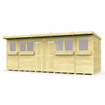 18ft x 8ft Pent Summer Shed