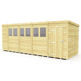 18ft x 6ft Pent Shed