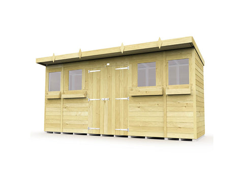 14ft x 4ft Pent Summer Shed