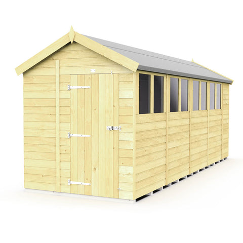 7ft x 19ft Apex Shed