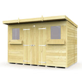 10ft x 7ft Pent Summer Shed