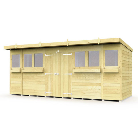 16ft x 8ft Pent Summer Shed