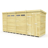 14ft x 5ft Pent Security Shed