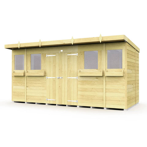 14ft x 5ft Pent Summer Shed