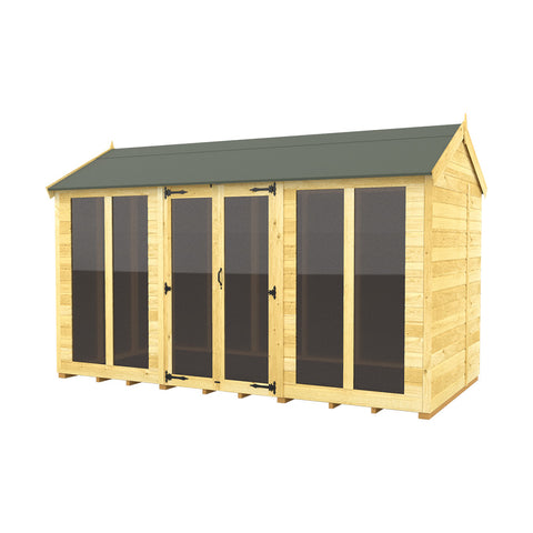 8ft x 12ft Apex Summer House (Full Height Window)