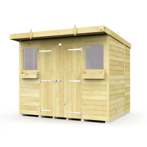 8ft x 7ft Pent Summer Shed