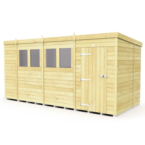 14ft x 6ft Pent Shed