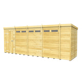 18ft x 5ft Pent Security Shed