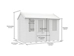 7ft x 10ft Apex Summer Shed