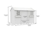 5ft x 10ft Apex Summer Shed