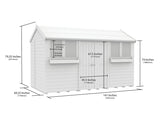 6ft x 12ft Apex Summer Shed