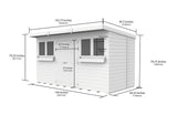 12ft x 6ft Pent Summer Shed