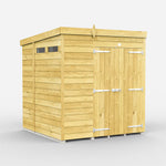 6ft x 7ft Pent Security Shed