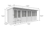 18ft x 6ft Pent Summer House