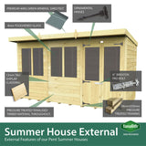 7ft x 8ft Apex Summer House