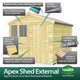 8ft x 12ft Apex Summer Shed