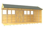 8ft x 16ft Apex Summer Shed