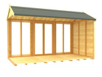 8ft x 12ft Apex Summer House (Full Height Window)