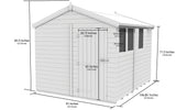 8ft x 9ft Apex Shed