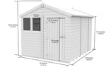 8ft x 10ft Apex Shed