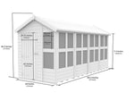 16ft x 6ft Apex Potting Shed