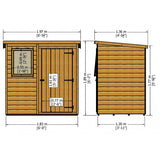 PENT SHED  6 x 4